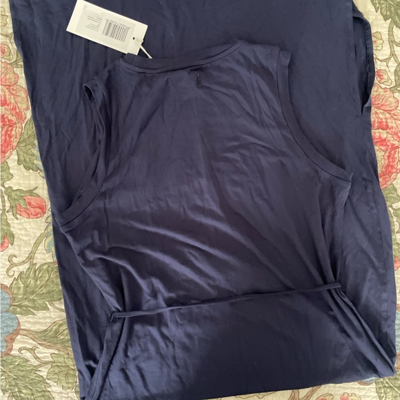 Navy Midi Dress w Removable Belt (NWT) - Picture 2 of 6